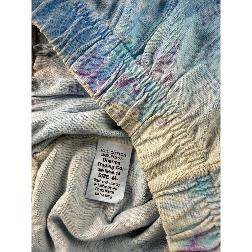 Shirleighs Marbled Art Blue Cotton Skirt Kids Medium Handmade - Picture 9 of 9